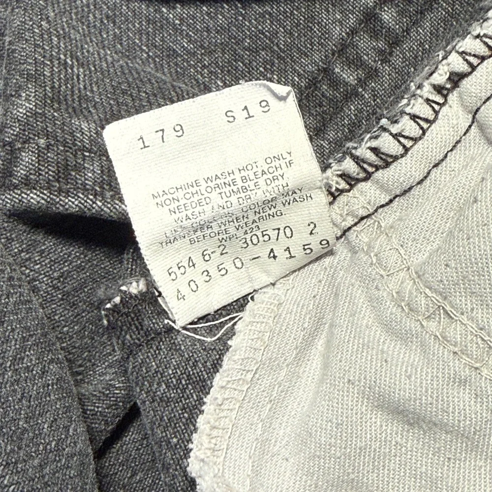 Vintage 80s Levi's 550 Kids Black Jeans Sz 14 25x26 Black Tab Made in USA Unisex